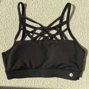 Final: Hollister black strappy sports bra XS